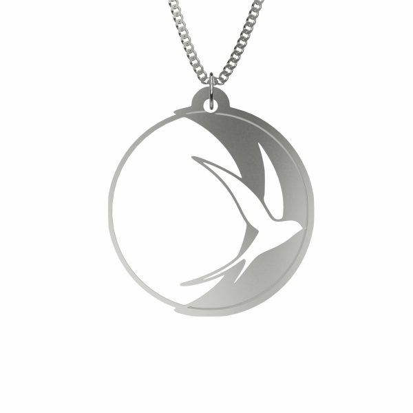 Silver Swallow Andorinha Necklace