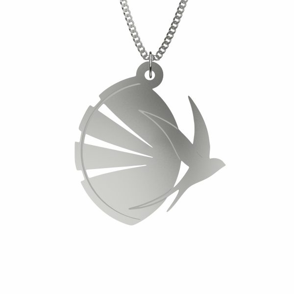 Silver Swallow Andorinha Necklace