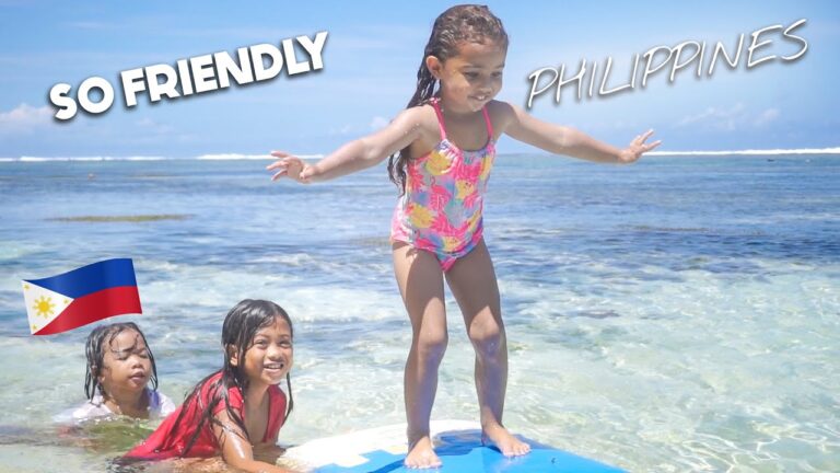 Read more about the article Local Filipina Kids TEACH My DAUGHTER To SURF 🇵🇭 British Living In Philippines 🏝️