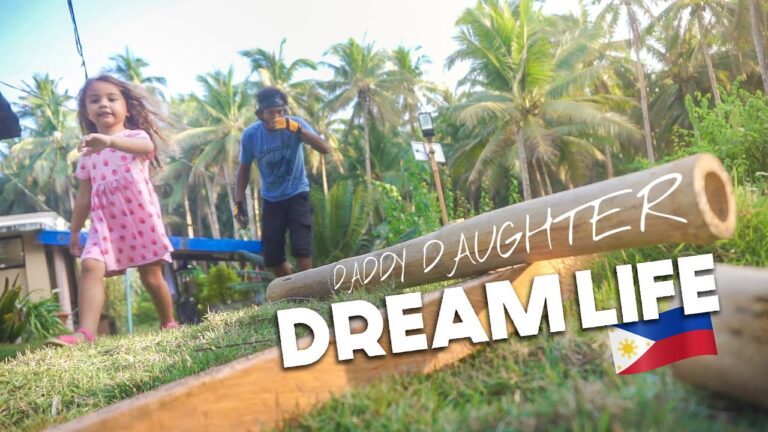 Read more about the article Dad Building Bamboo Rope Swing For Daughter In PHILIPPINES Paradise BRITISH Family Living Dream Life